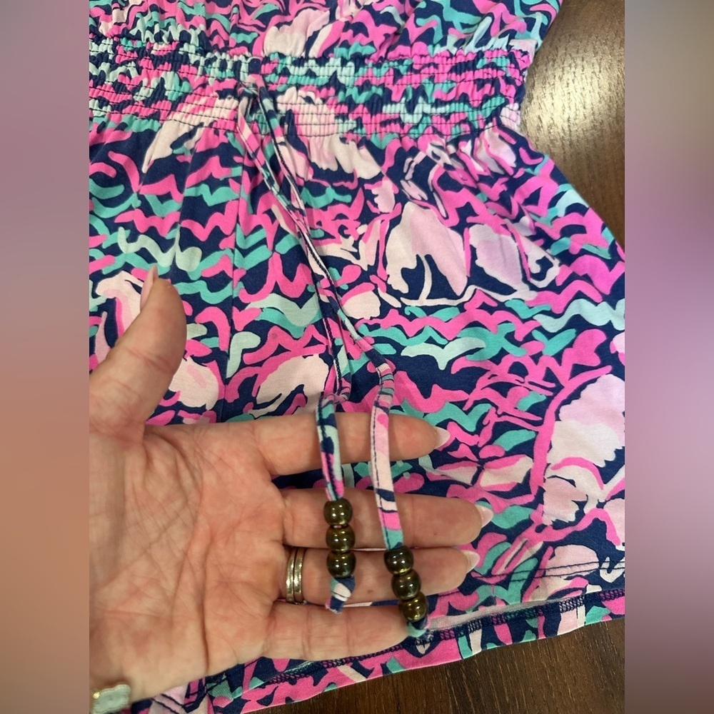 Lilly Pulitzer Tala Romper: "Pop Up Lobstah Roll", size XS (retail: $138) - Picture 3 of 9